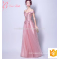 Fragrant Dark Pink Cap Sleeve A Line Appliqued Evening Dress